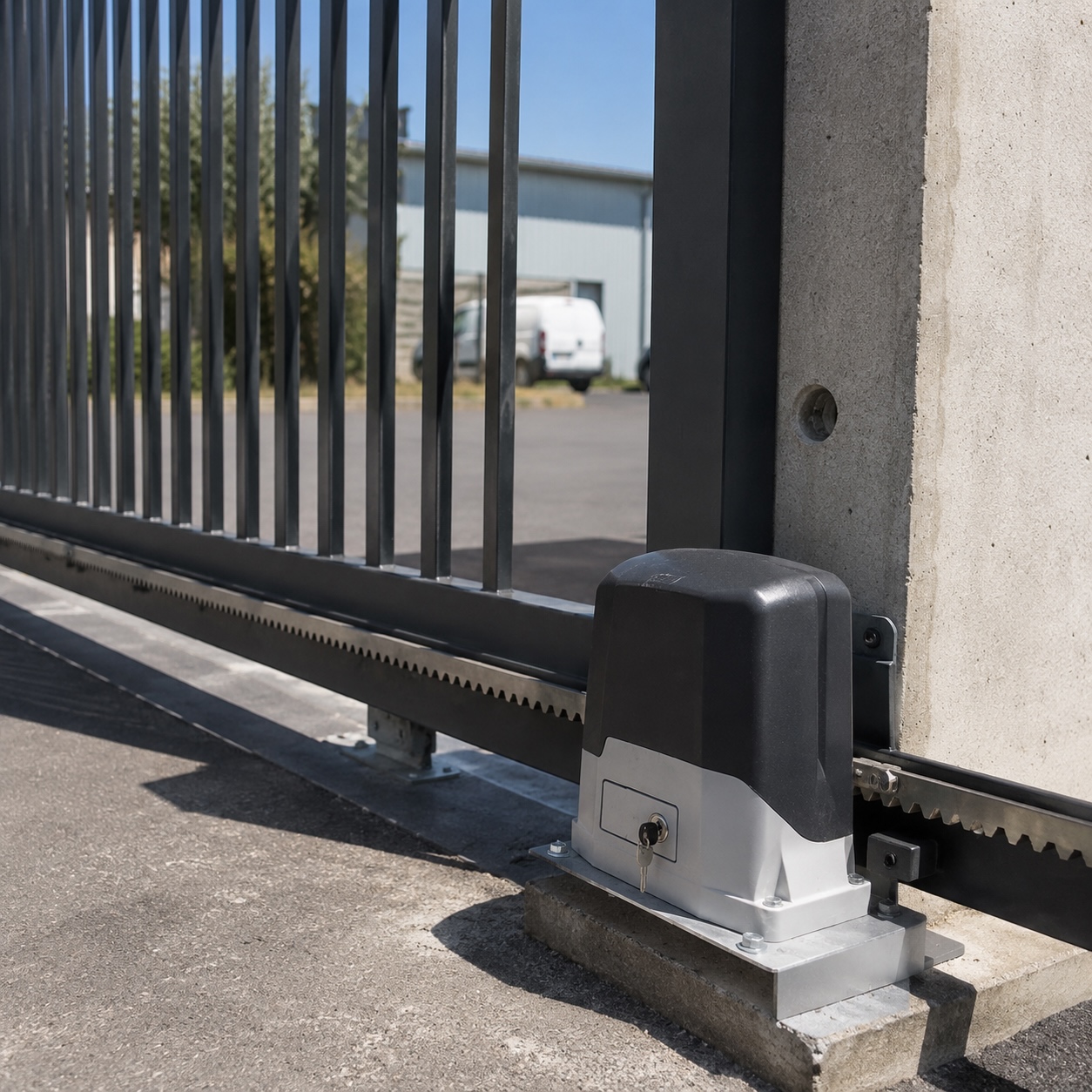 motorisation d'un portail coulissant installée à Bastia